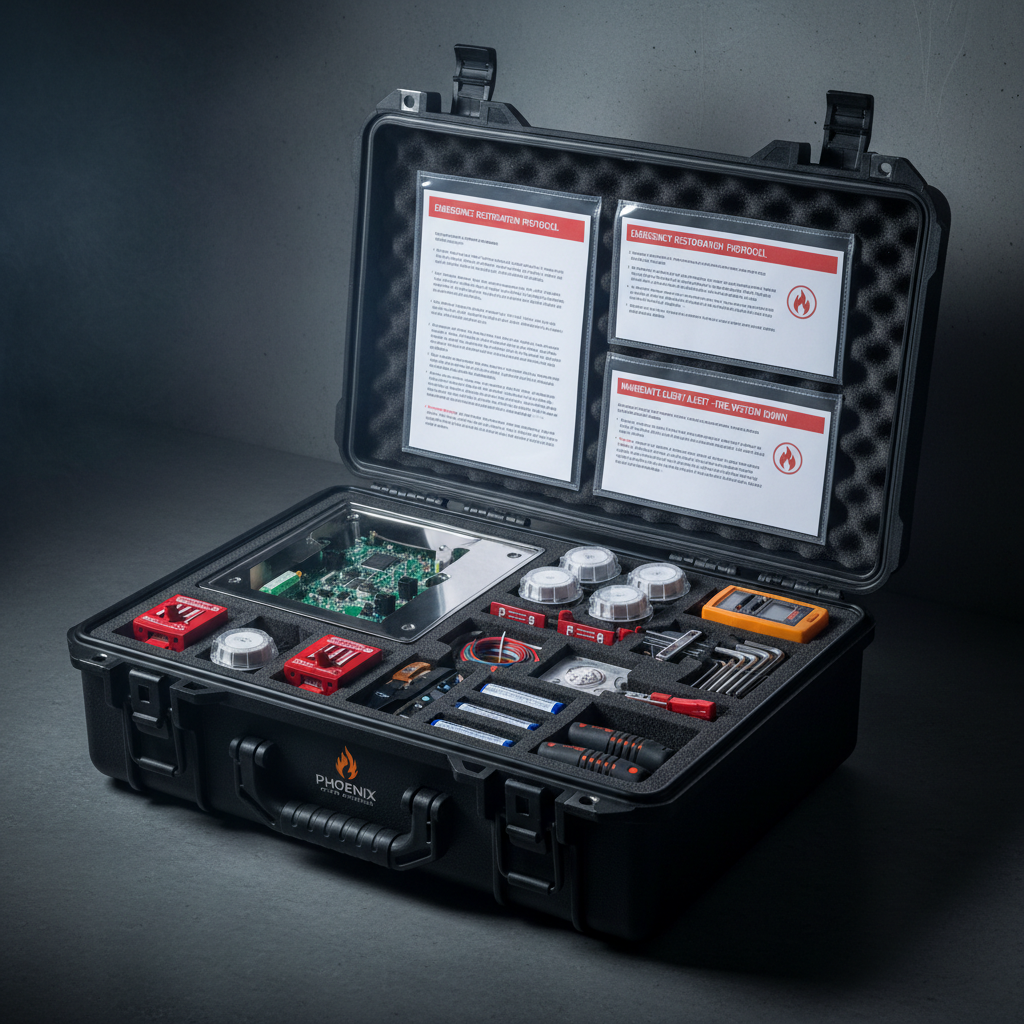 Restoration bundle in rugged case with replacement parts, extraction tools and client communication templates
